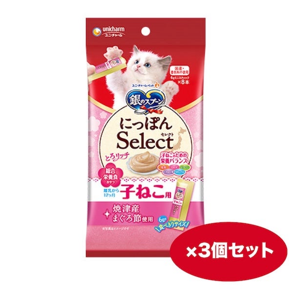 キャットフード 猫【48g×3個】銀のスプーン おやつ にっぽんSelect